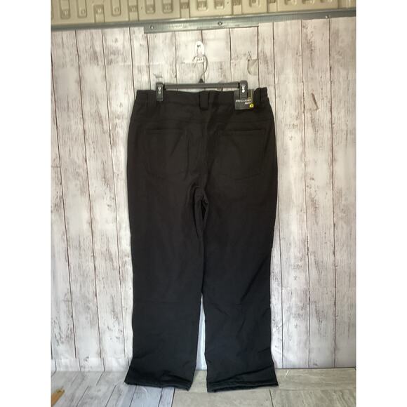 Men's Black Omni-Tech Waterproof Snow Stretch Woven Pants Size 36 X 30 - Picture 2 of 5